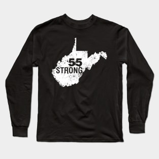 55 United - West Virginia 55 United - WV STRONG - 55 Strong Shirt Long Sleeve T-Shirt